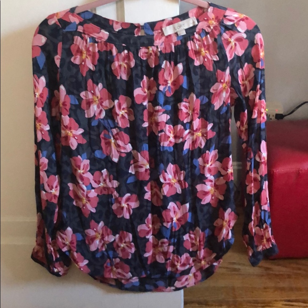Flower print blouse